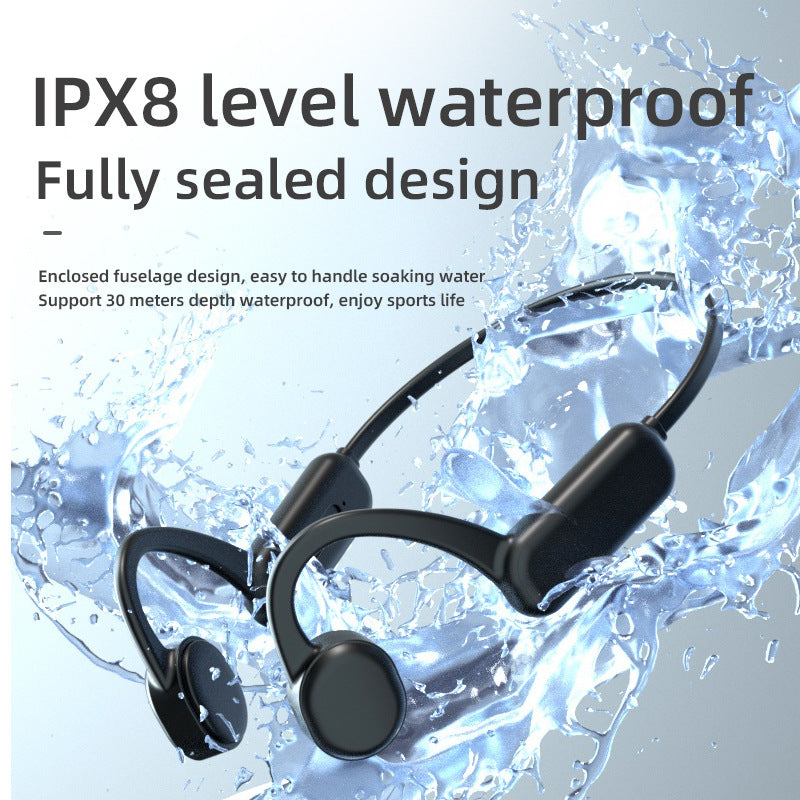 DG-X18 Pro 32G Memory Bluetooth 5.0 Bone Conduction Earphones Lightweight IPX8 Waterproof Headphones for Running Sports DG-X18 Pro 32G Memory Bluetooth 5.0 Bone Conduction Earphones Lightweight IPX8 Waterproof Headphones for Running Sports